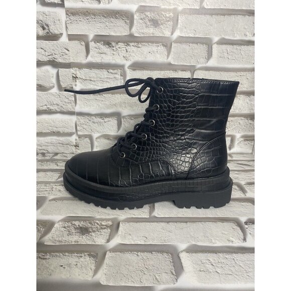 Jessica Simpson Womens Enita Combat Ankle Boot in Black Size 7M‎ - Picture 5 of 9